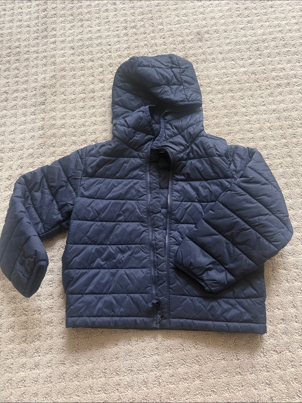 Crewcuts Dark Navy Hooded Quilted Puffer Jacket